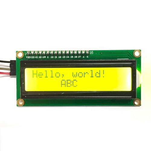 16x2 LCD 모듈 with 어댑터  초록색 백라이트  1602 LCD with IIC adapter  I2C LCD